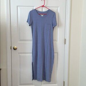 New Outerknown Neptune Tee Dress Agate Small